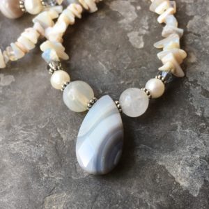 Moonlight on Snow Necklace