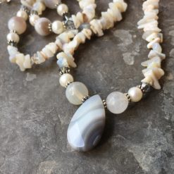 Moonlight on Snow Necklace