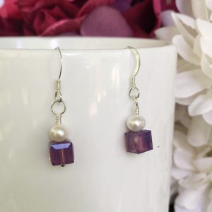 Swarovski Crystal and Pearl Earrings