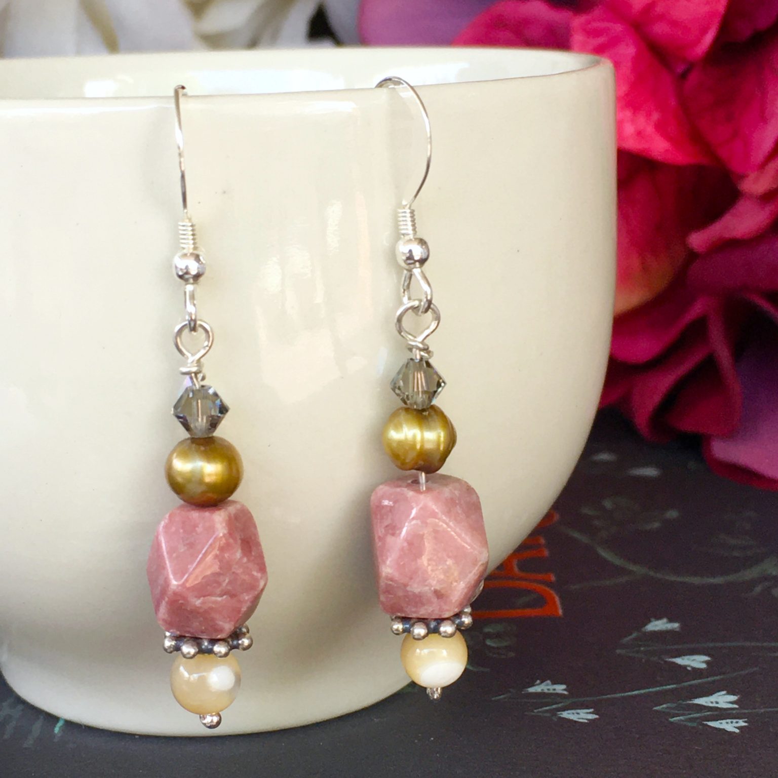 Rhodonite Earrings